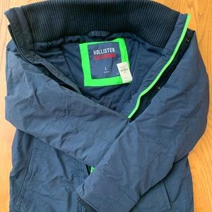 Navy Blue Boys Hollister Coat